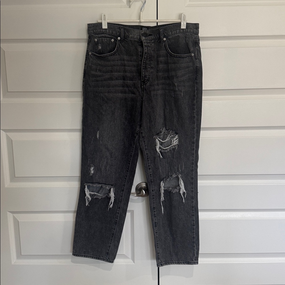 BDG Relaxed Distressed Black Jeans